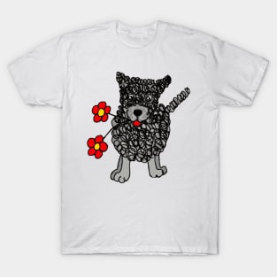 Cute Scribbly Dog T-Shirt